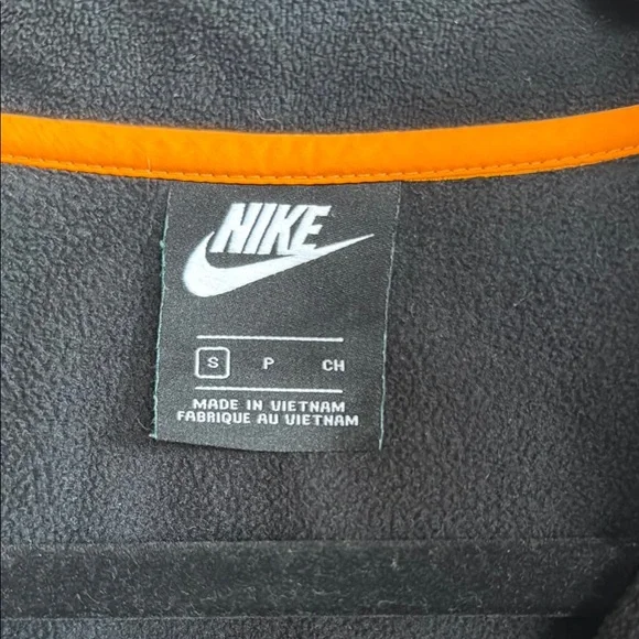 Nike Black and Blue Quarter-Zip with Orange Highlights - Picture 3 of 5